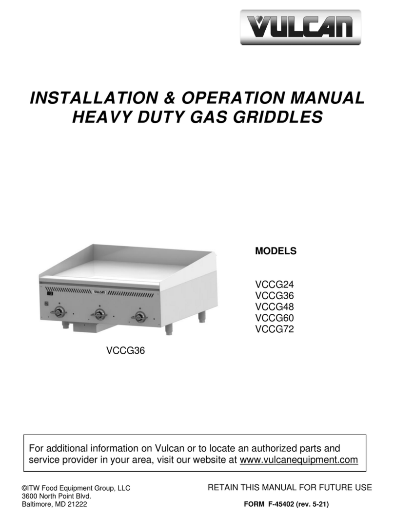 Vulcan-Hart VCCG36 User manual