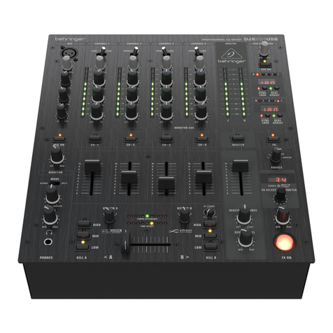 Behringer PRO MIXER DJX900 User manual