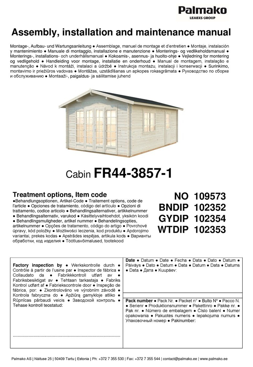 Lemeks Palmako FR44-3857-1 Assembly, installation and maintenance manual