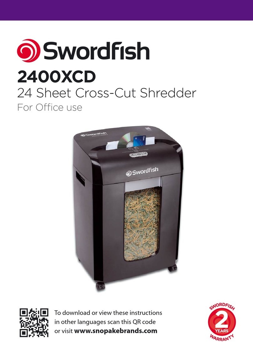 Swordfish 2400XCD User manual