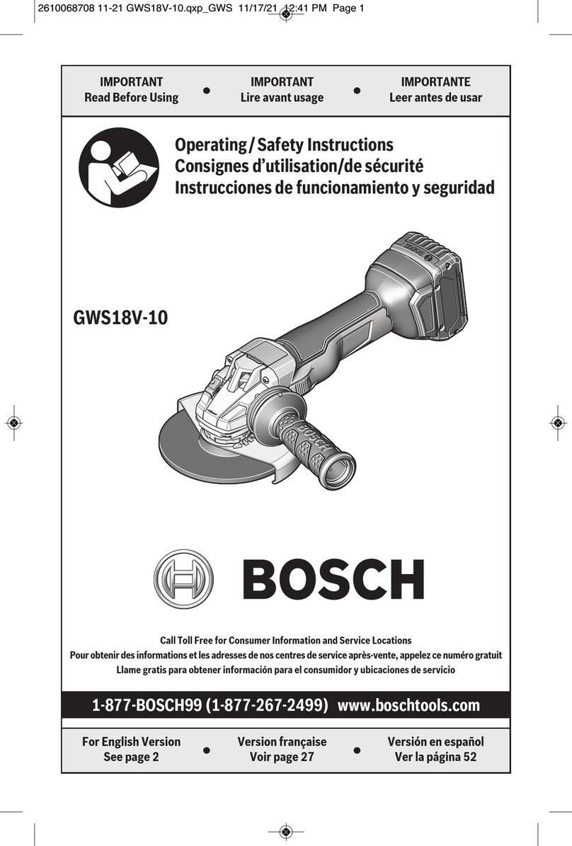 Bosch GWS18V-10N Assembly instructions