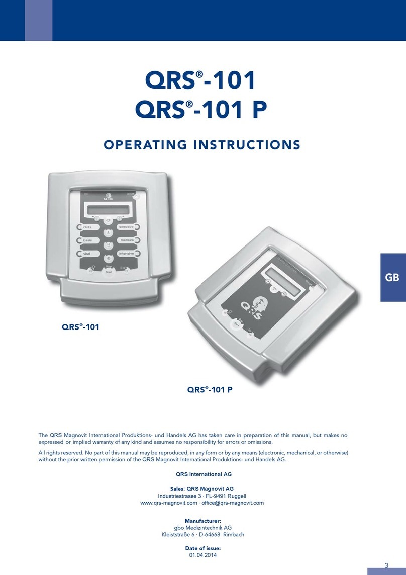 QRS QRS-101 operating instructions