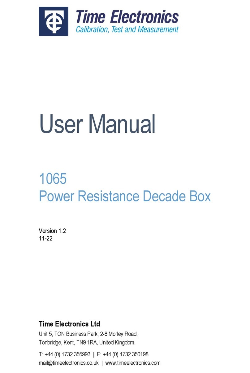 Time Electronics 1065 User manual