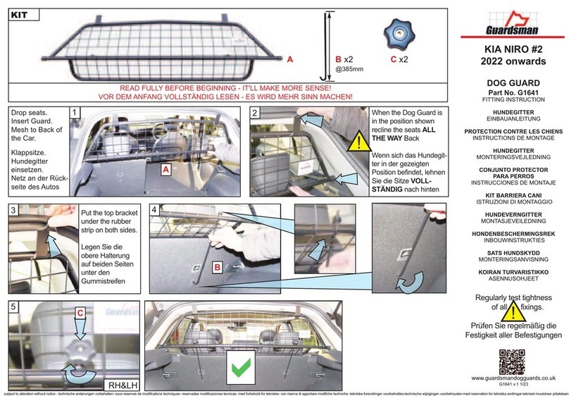 Guardsman KIA NIRO #2 G1641 Install guide