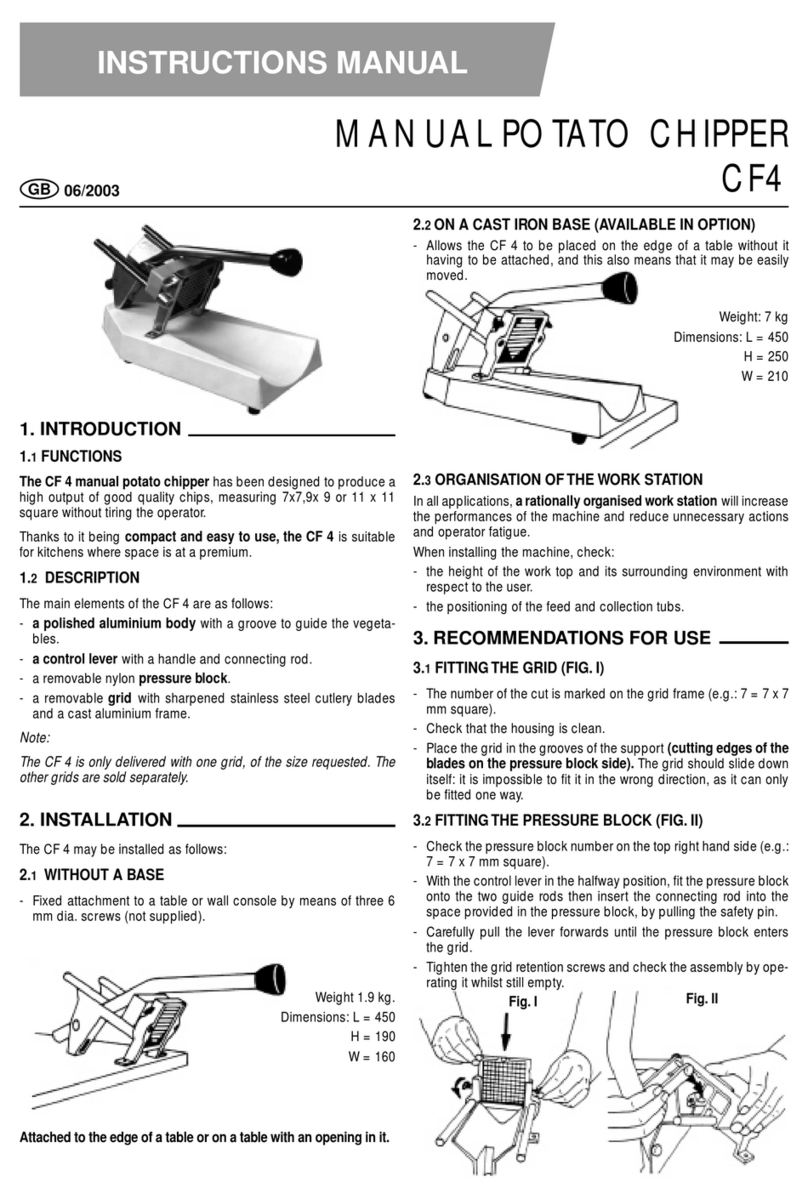 Electrolux Professional CF4 instruction manual