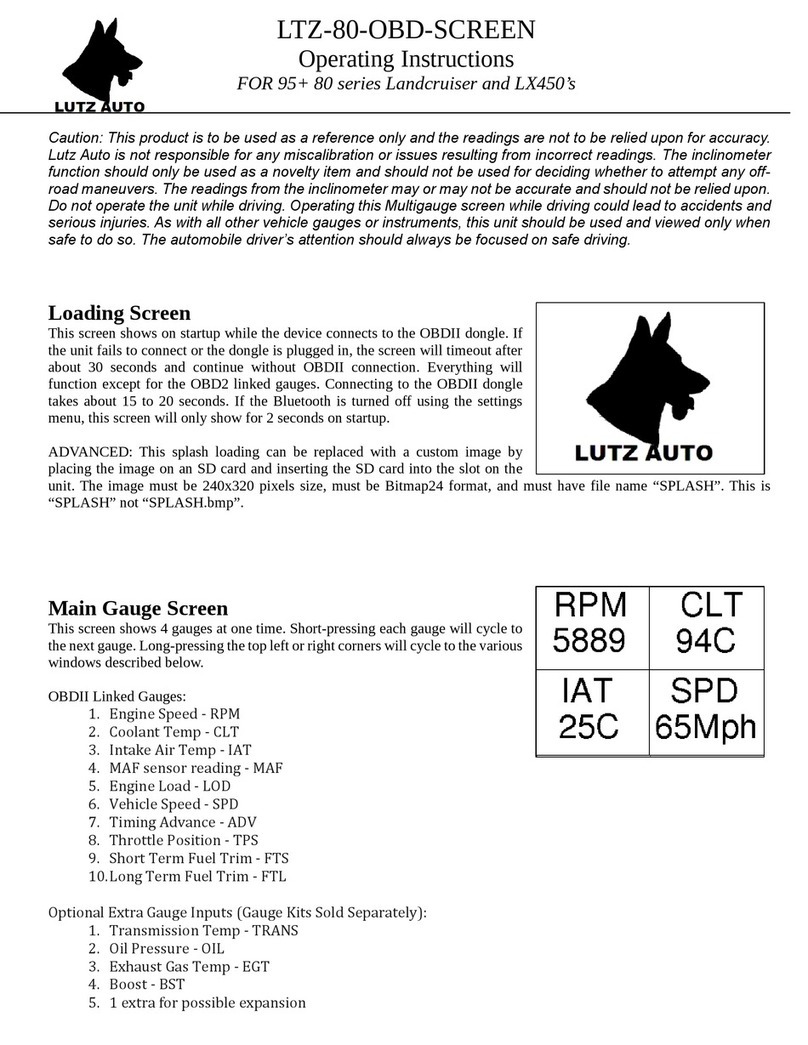 LUTZ AUTO LTZ-80-OBD-SCREEN operating instructions