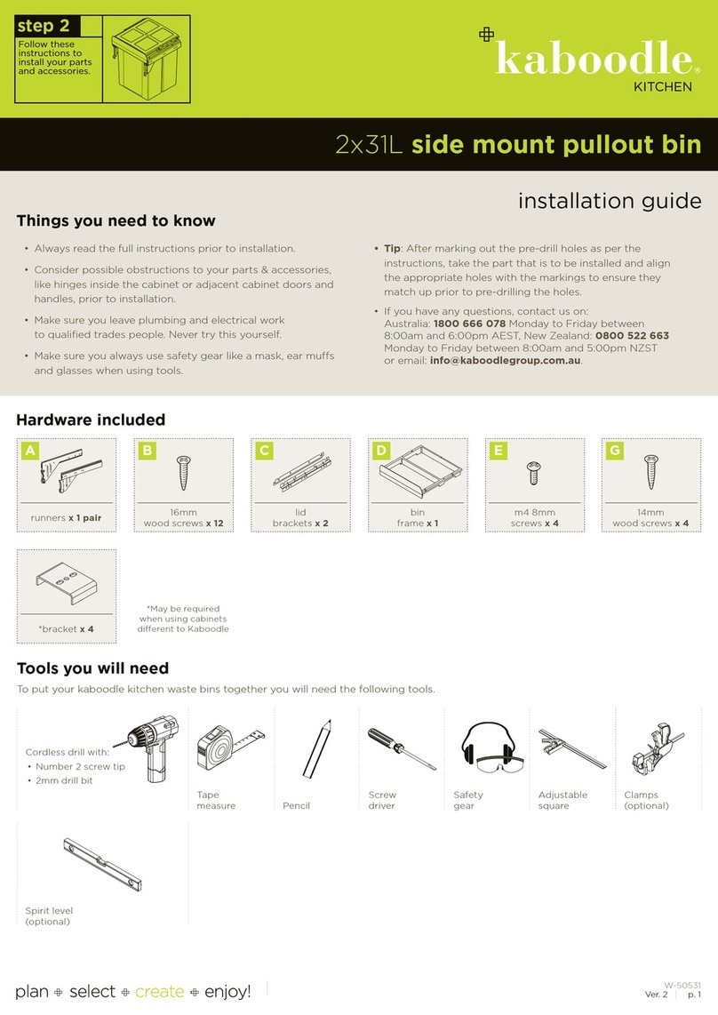 Kaboodle W-50531 installation guide