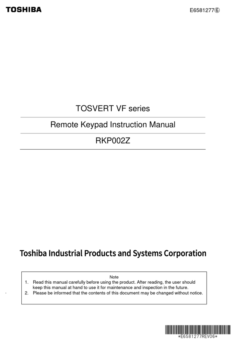 Toshiba TOSVERT VF Series instruction manual Toshiba TOSVERT VF Series instruction manual
