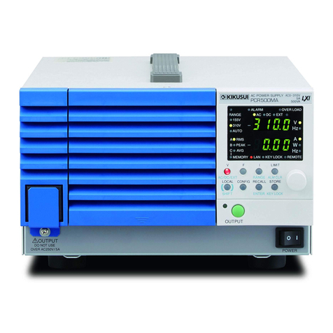 Kikusui PCR-MA Series Communication Interface Manual