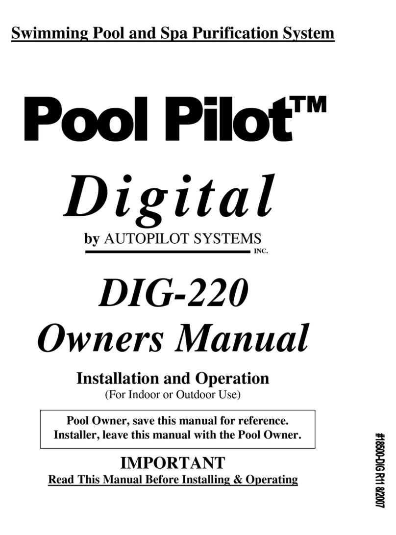 AUTOPILOT SYSTEMS Pool Pilot Digital owner's manual
