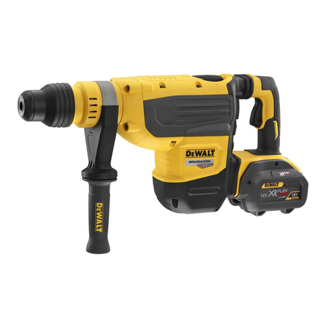 DeWalt Flexvolt DCH733 quick start guide