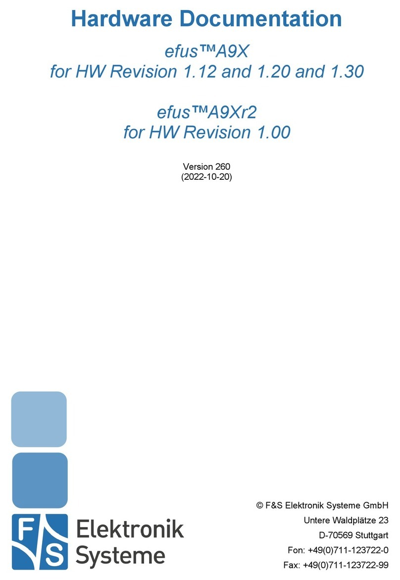 F&S efus A9X User manual