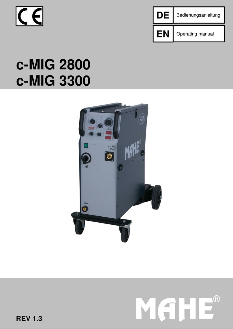 Mahe c-MIG 2800 operating manual