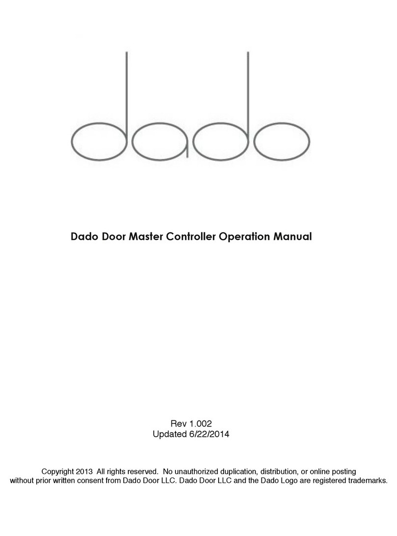 DADO Door Master Controller Operation manual