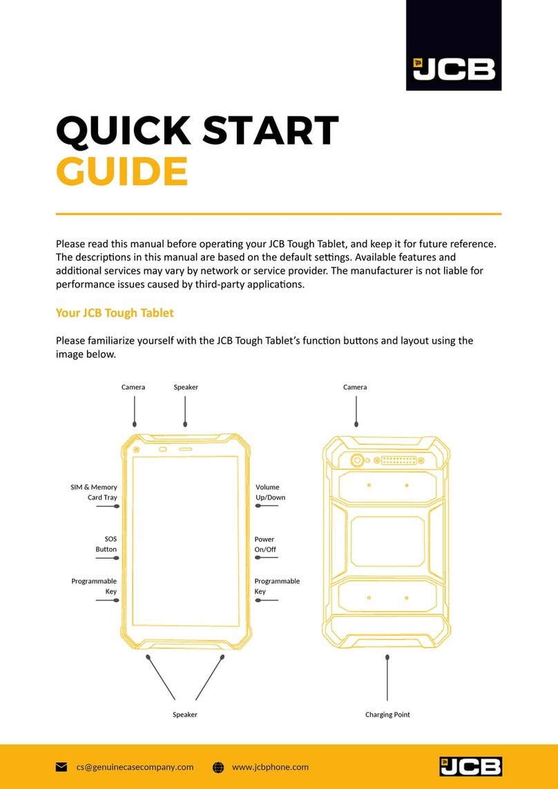 jcb Tough Tablet User manual