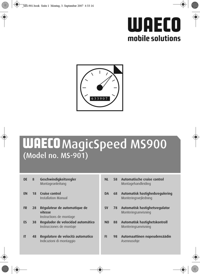 Dometic GROUP Waeco MagicSpeed MS900 installation manual