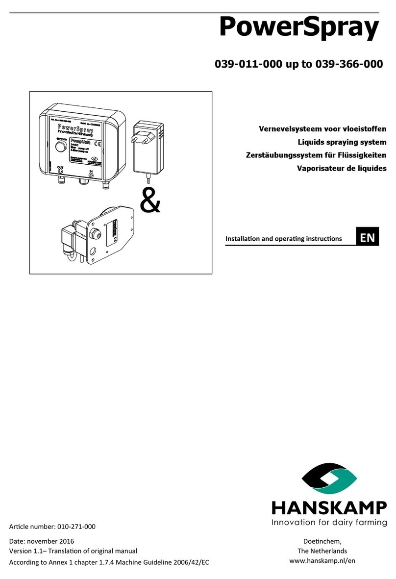 Hanskamp PowerSpray User manual