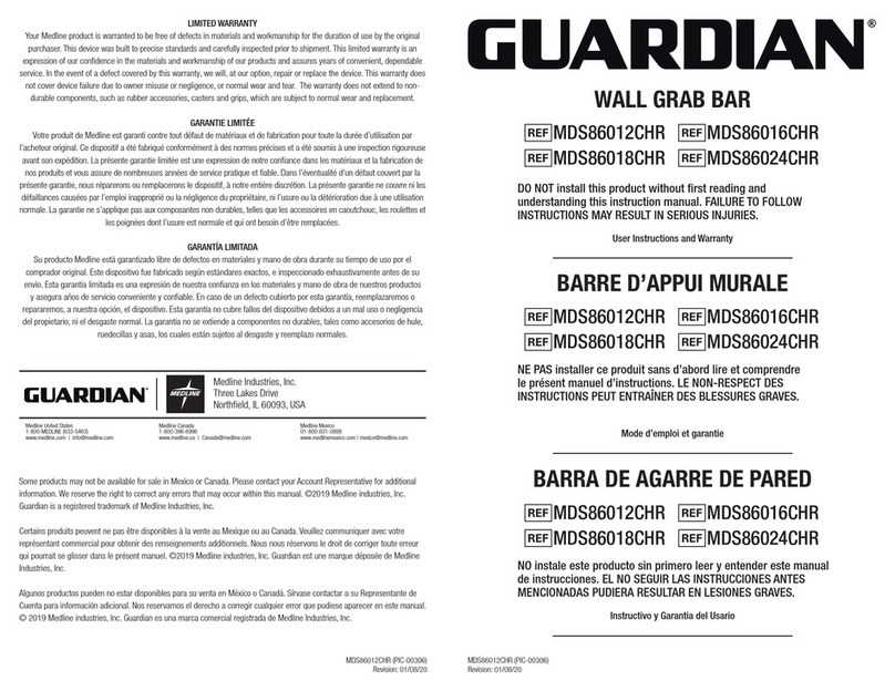 Guardian MDS86012CHR User instructions and warranty