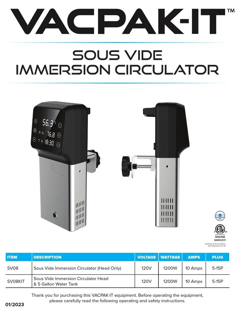 VacPak-It SV08 manual