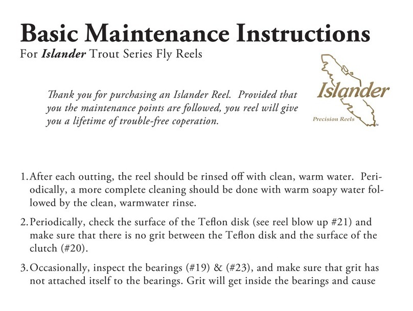 Islander Trout Series Operating and maintenance instructions