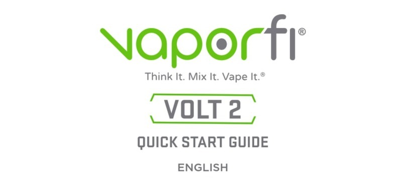 Vaporfi VOLT 2 User manual