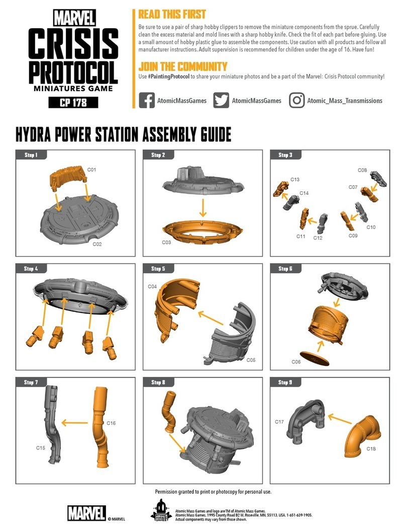 Marvel CRISIS PROTOCOL CP 178 quick start guide