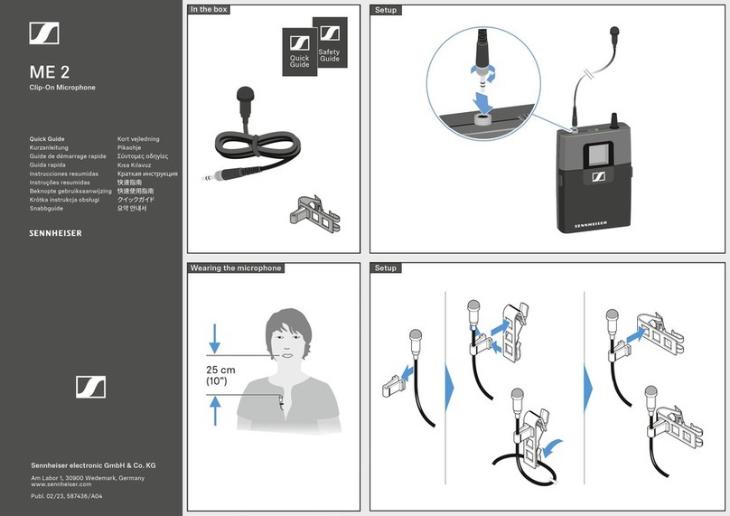 Sennheiser ME 2 quick guide