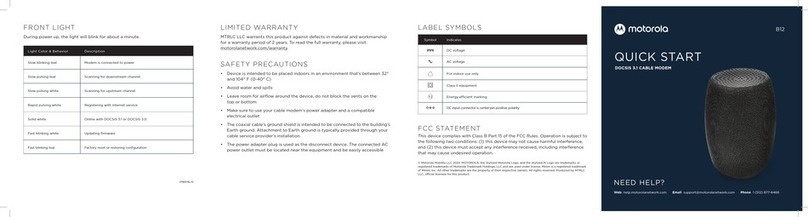 Motorola B12 User manual