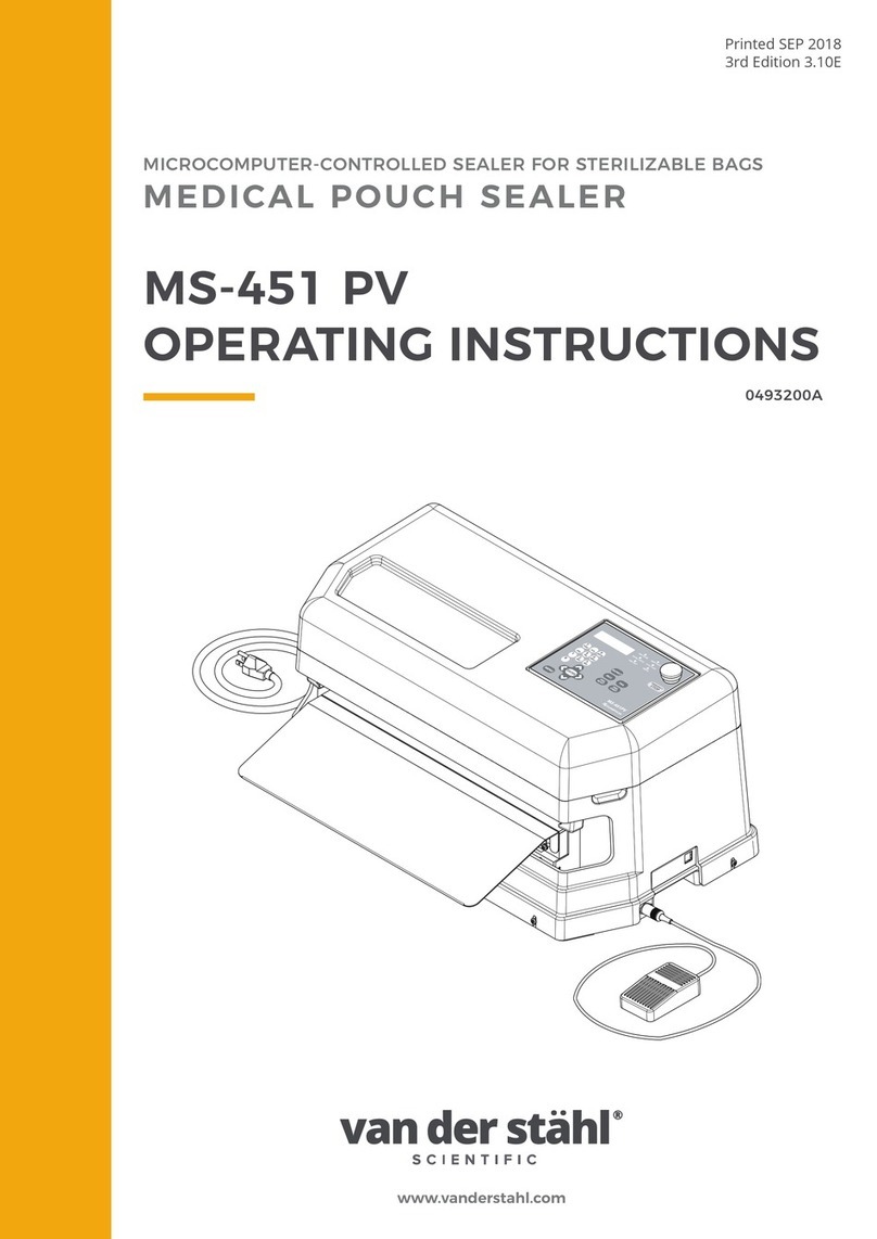 Van Der Stahl MS-451 PV operating instructions