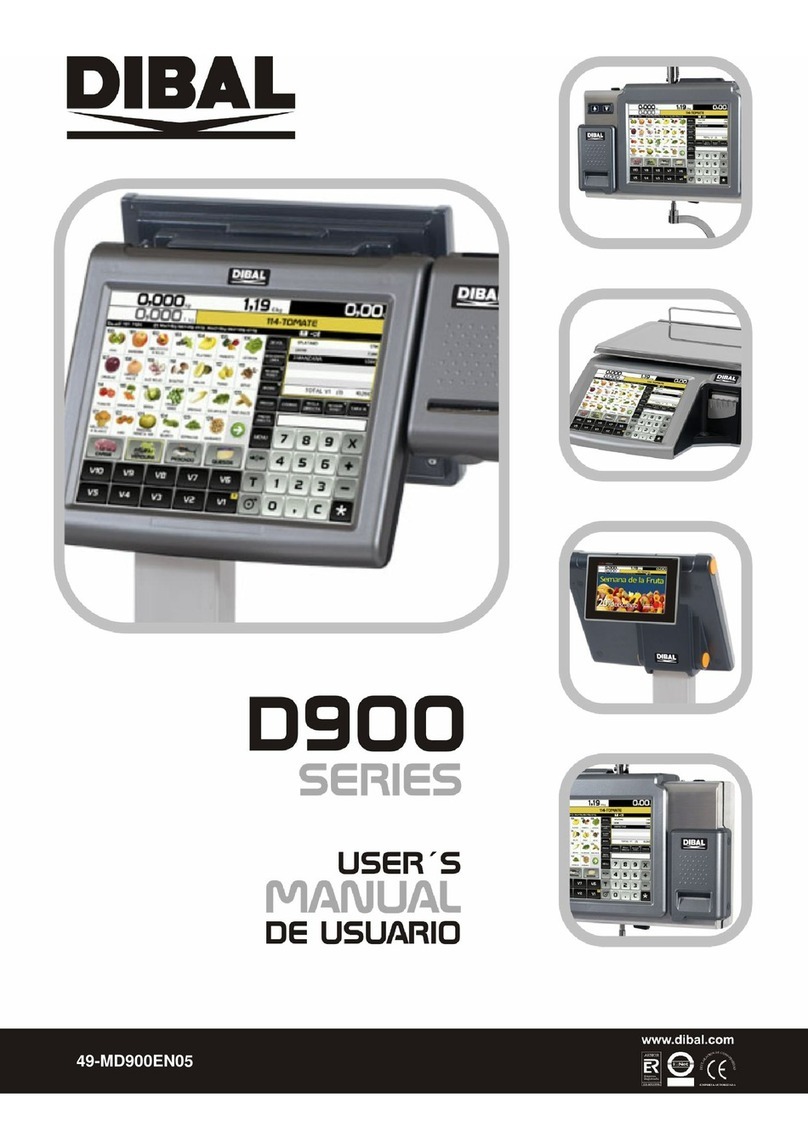 Dibal D-900 user manual