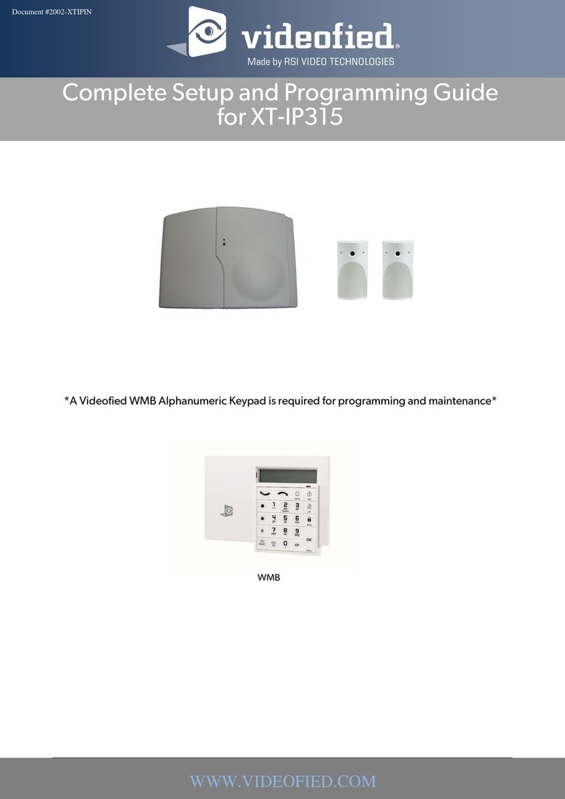Videofied XT-IP315 Setup and Programming Guide