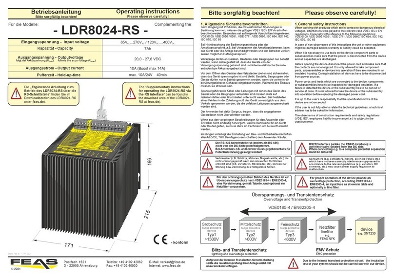 FEAS LDR8024-RS User manual