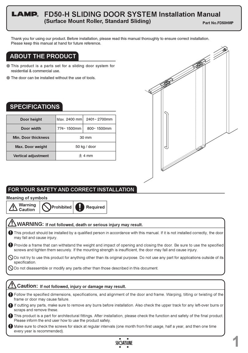 SUGATSUNE LAMP FD50-H installation manual