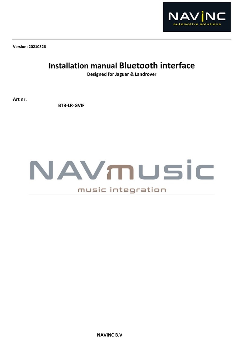 NavInc BT3-LR-GVIF User manual