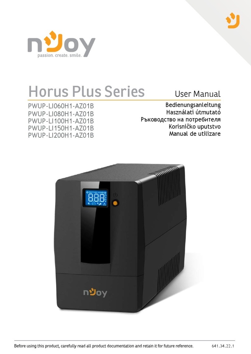 Njoy Horus Plus Series User manual