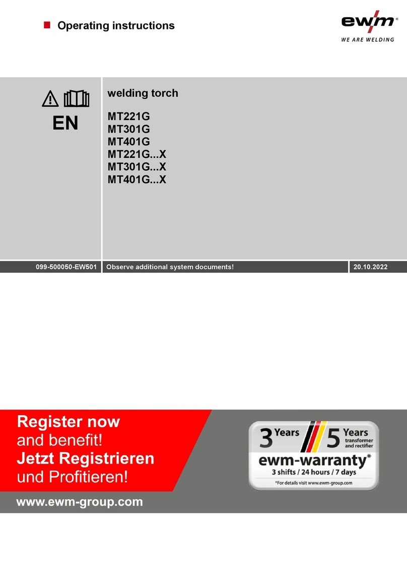 EWM MT221G X Series User manual EWM MT221G X Series User manual