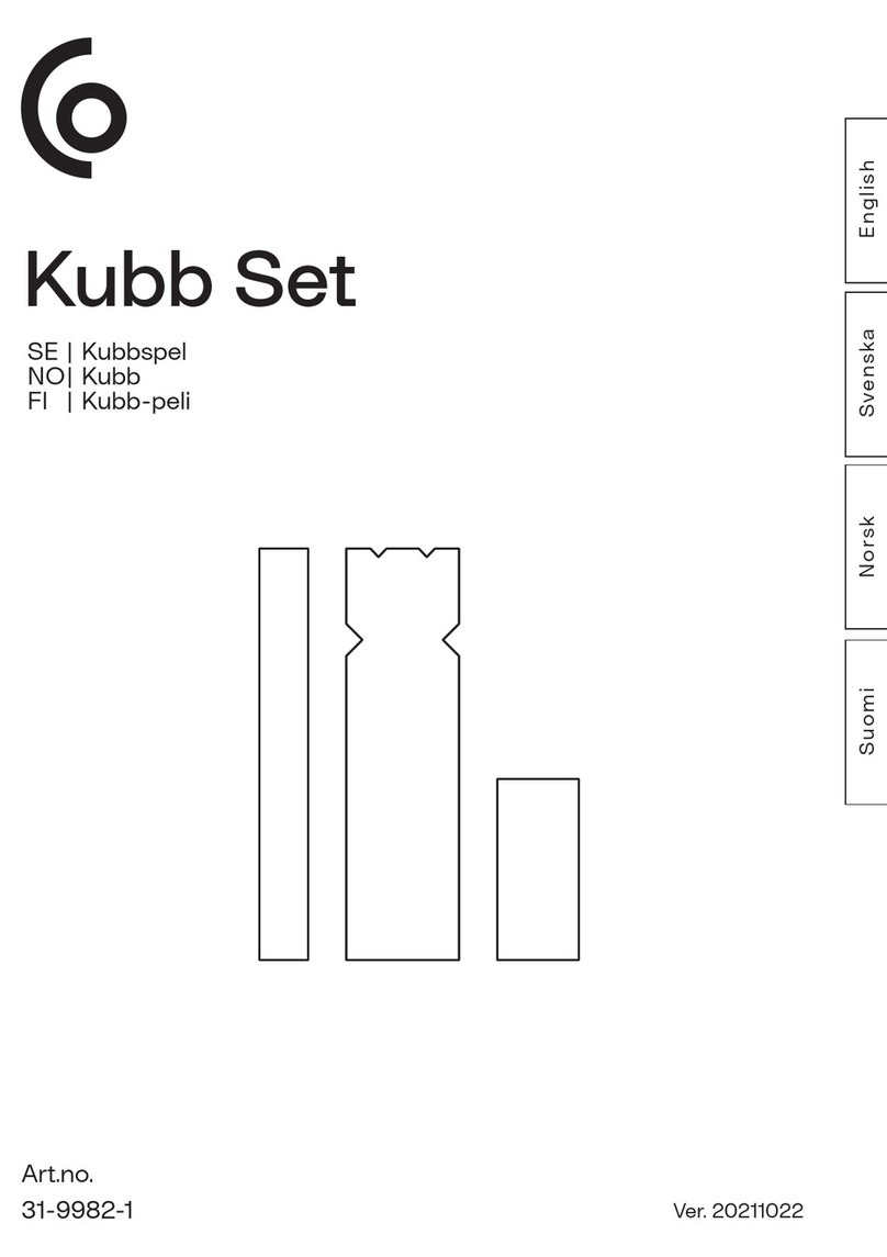 Clas Ohlson Kubb Set manual