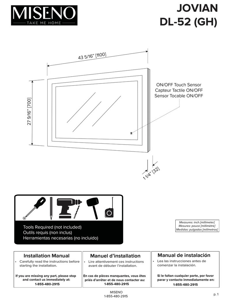 miseno JOVIAN DL-52 installation manual