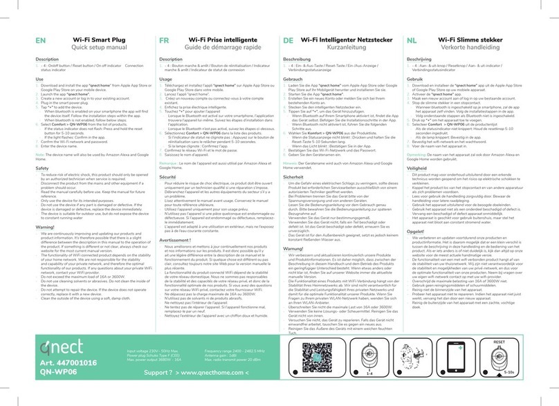 QNect QN-WP06 Quick setup manual