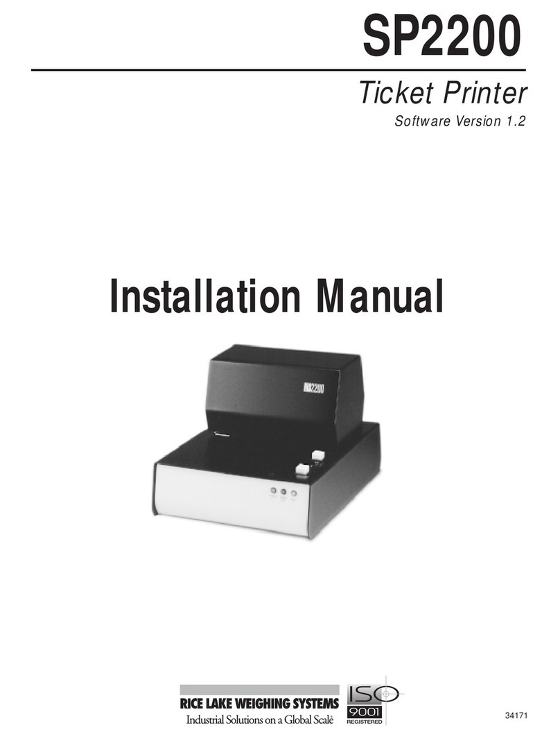 Rice Lake SP2200 User manual Rice Lake SP2200 User manual