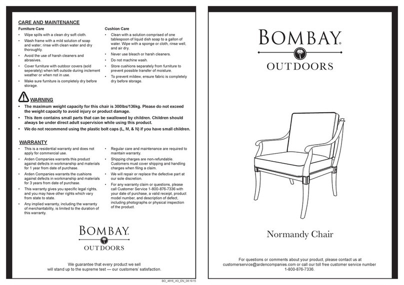 BOMBAY Normandy quick start guide BOMBAY Normandy quick start guide