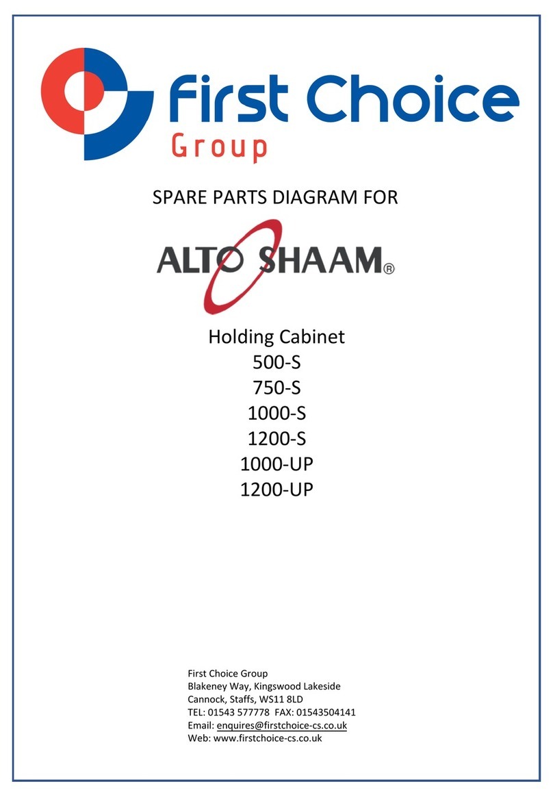 First Choice ALTO SHAAM 500-S manual