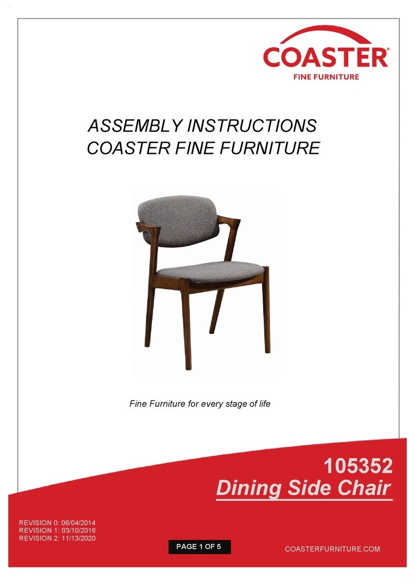 Coaster 105352 Assembly instructions