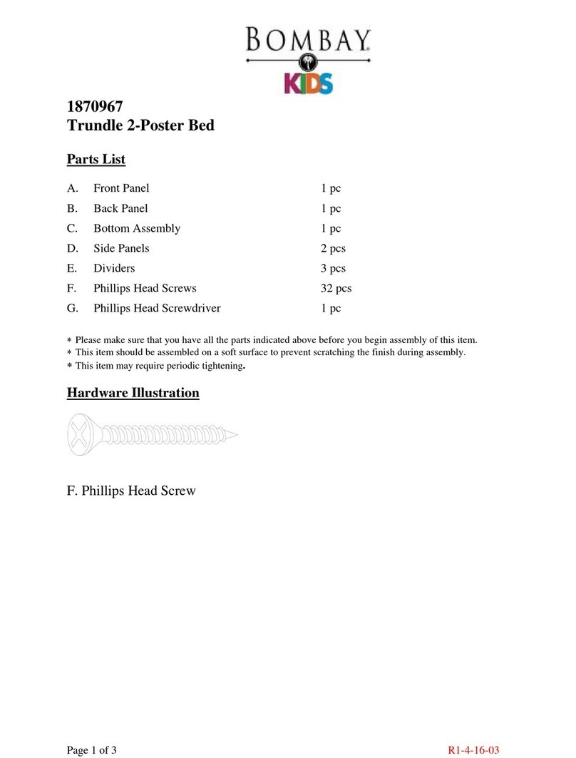 BOMBAY KIDS 1870967 User manual BOMBAY KIDS 1870967 User manual