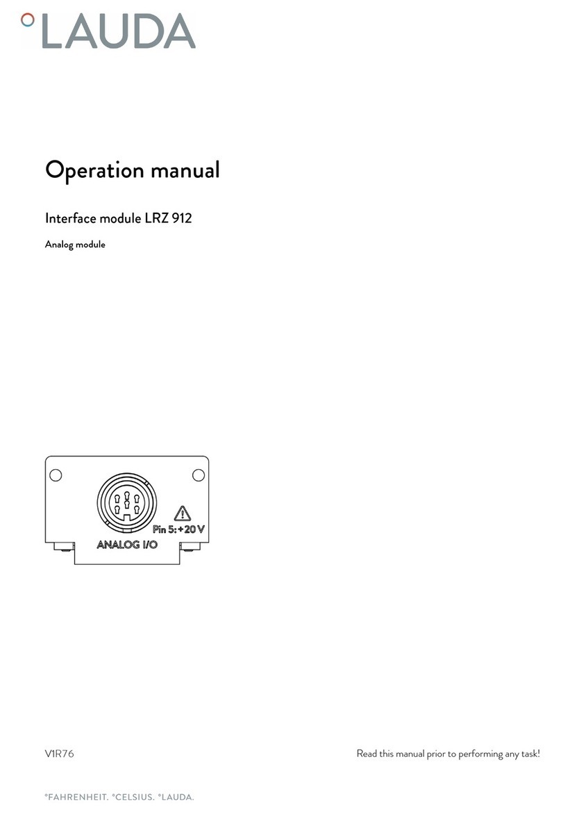 Lauda LRZ 912 Operation manual
