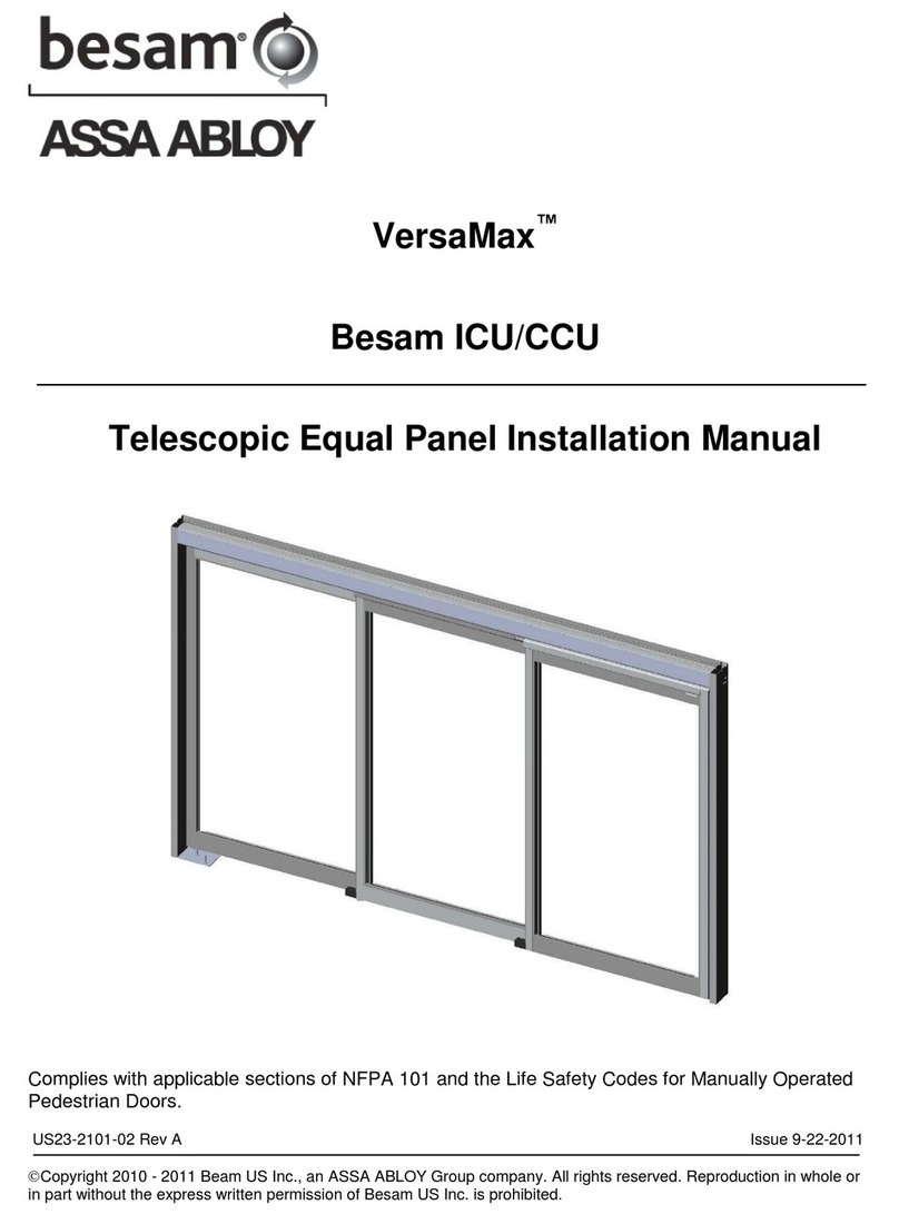 Assa Abloy Besam VersaMax ICU User manual Assa Abloy Besam VersaMax ICU User manual