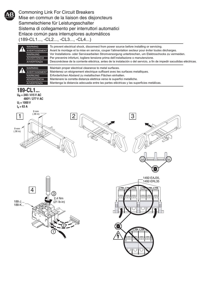Rockwell Automation 189-CL1 Series User manual