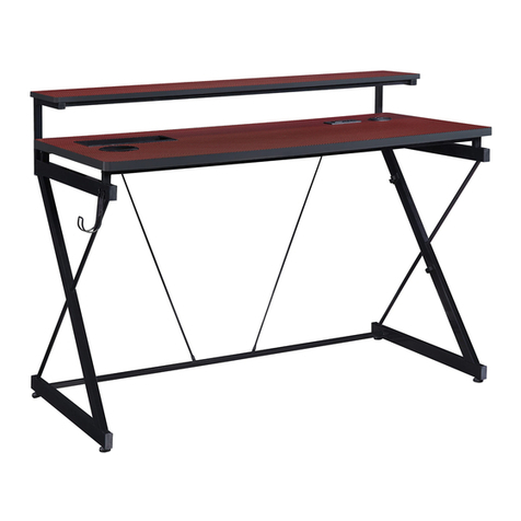 OSP furniture Design Lab BATTLESTATION GAMING DESK operating instructions