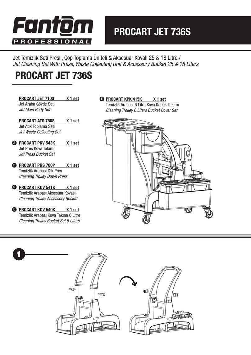 Fantom Professional PROCART JET 736S quick start guide