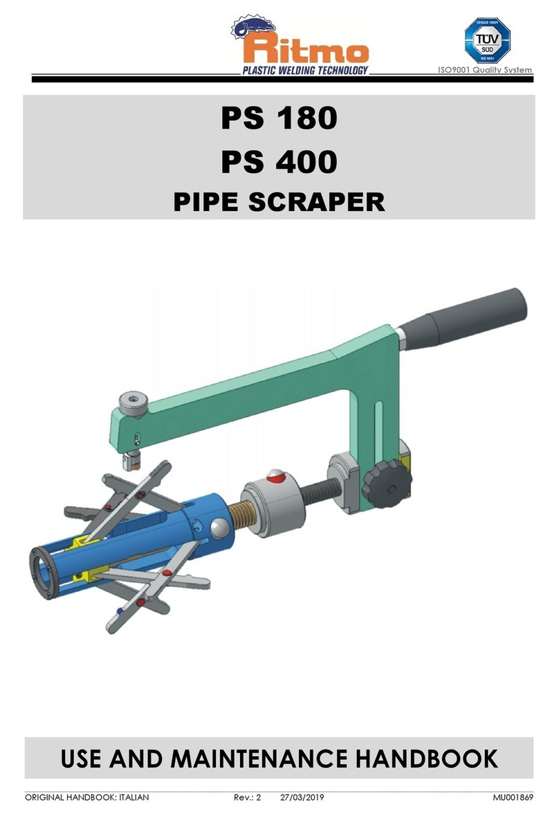 Ritmo PS 180 Use and maintenance handbook